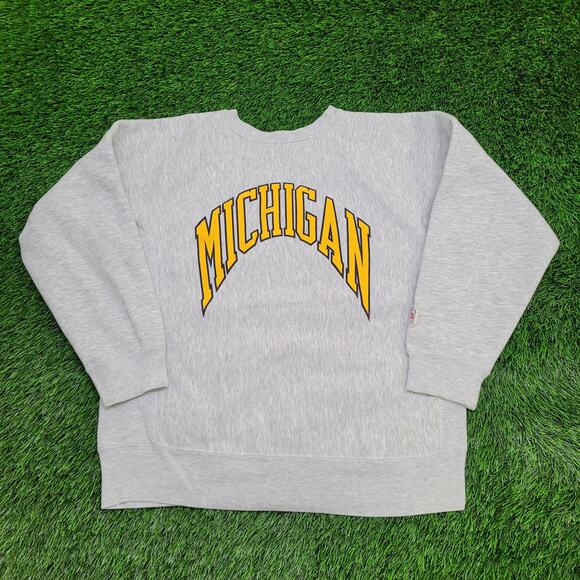 Vintage University-of-Michigan Sweatshirt Women XL 22x24 Arch - Picture 1 of 13